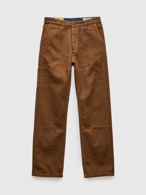 Ortega Pant in Brown Herringbone Dobby