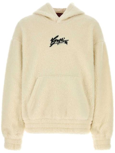 faux-shearling hoodie