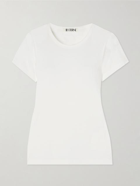 Short Sleeve Baby Tee cotton and modal-blend jersey T-shirt Ivory