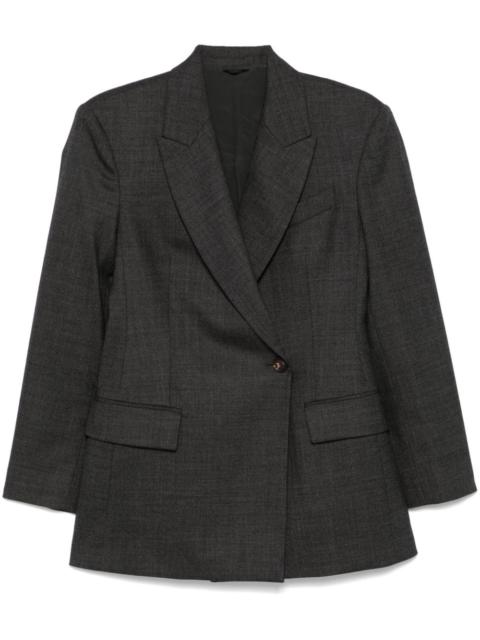 double-breasted blazer