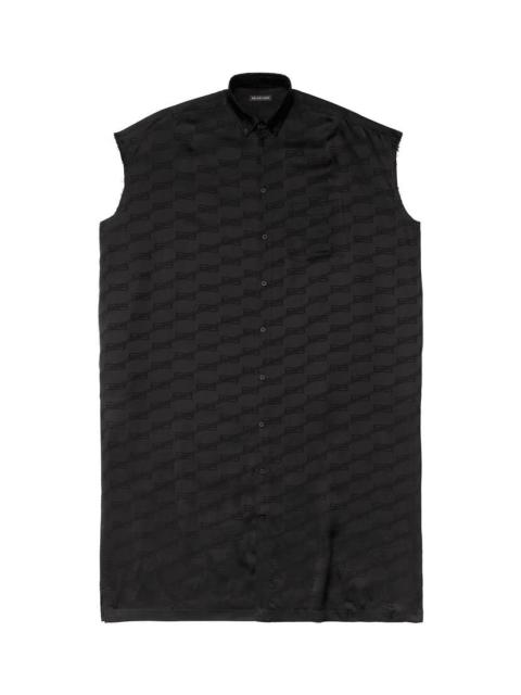 Women's Bb Monogram Rawcut Dress in Black