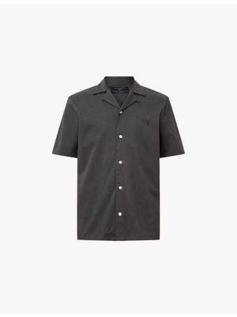 Hudson Logo-Embroidered Relaxed-Fit Cotton Shirt