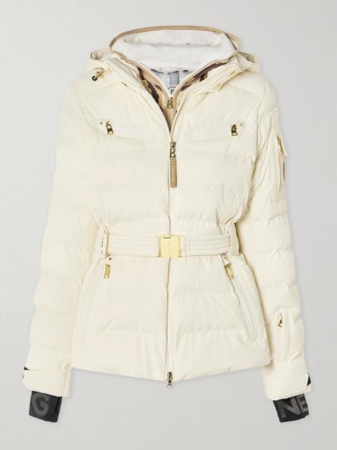 Ellya Layered Belted Quilted Ski Jacket