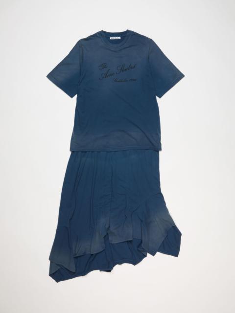 Layered t-shirt dress - Navy blue