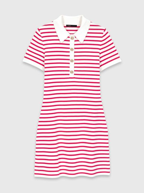 Striped polo dress
