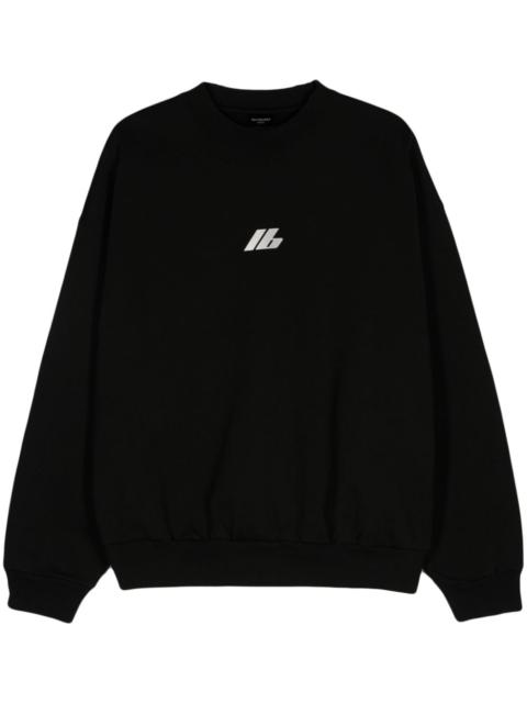 reflective-logo sweatshirt