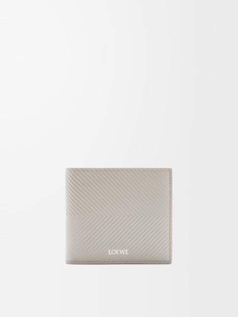 Bifold coin wallet in textured classic calfskin