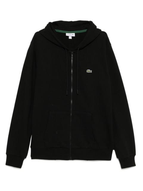 zipped fleece sweatshirt