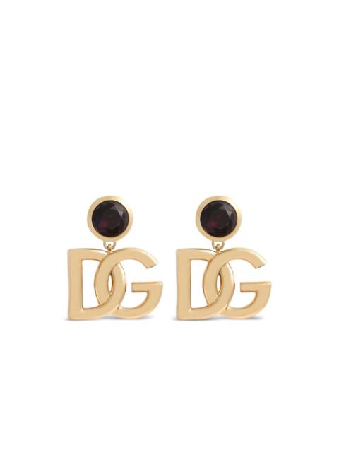 logo-plaque earrings