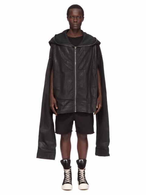 Black Hollywood Gimp Kaftan Denim Jacket