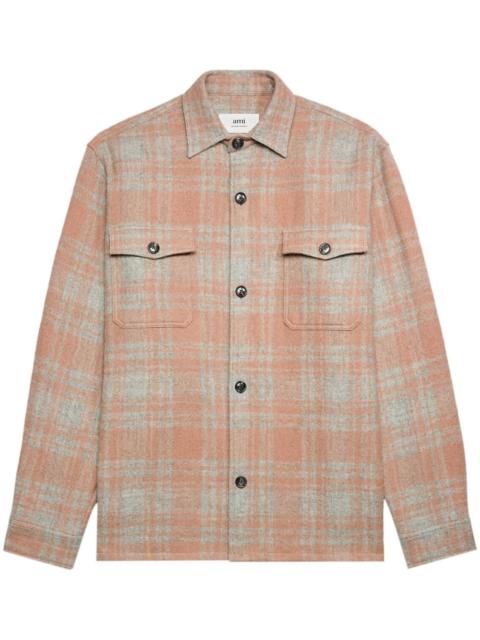 plaid wool shirt jacket