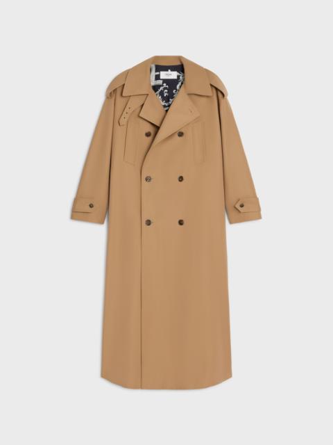 trench coat IN COTTON AND WOOL GABARDINE