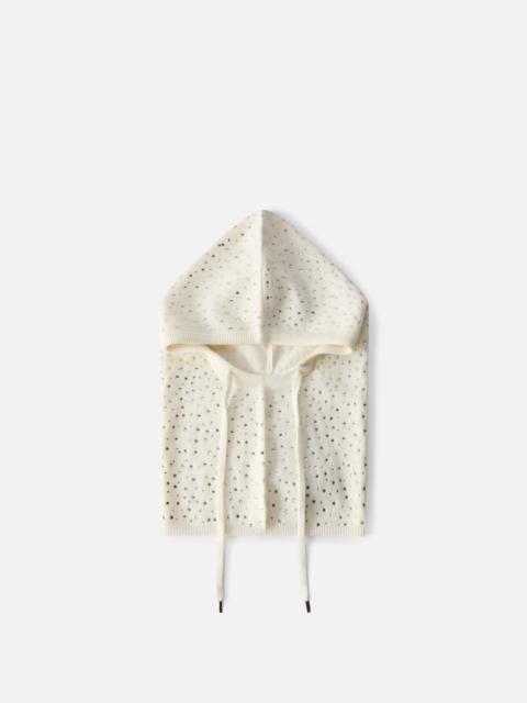 BALACLAVA WITH DRAWSTRING AND RHINESTONES