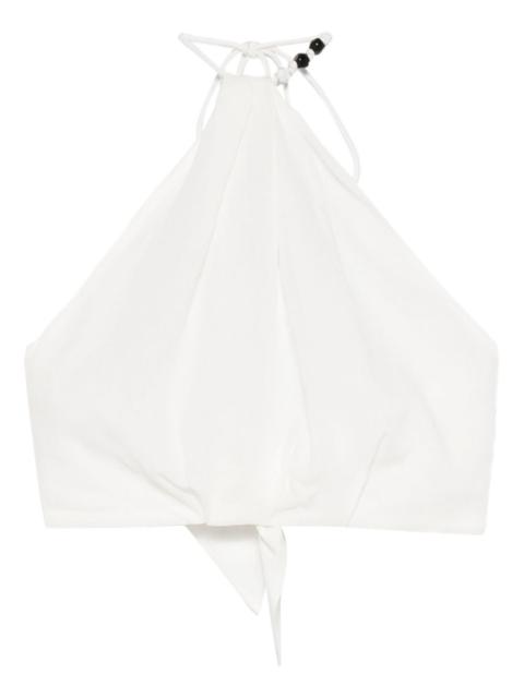 Azura halter-neck tie top