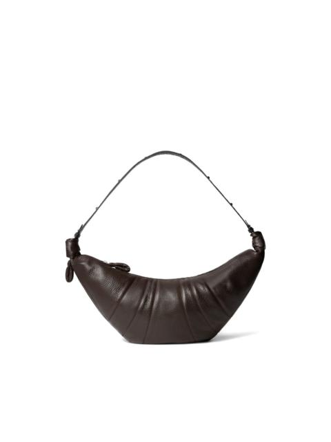 large Croissant studded shoulder bag