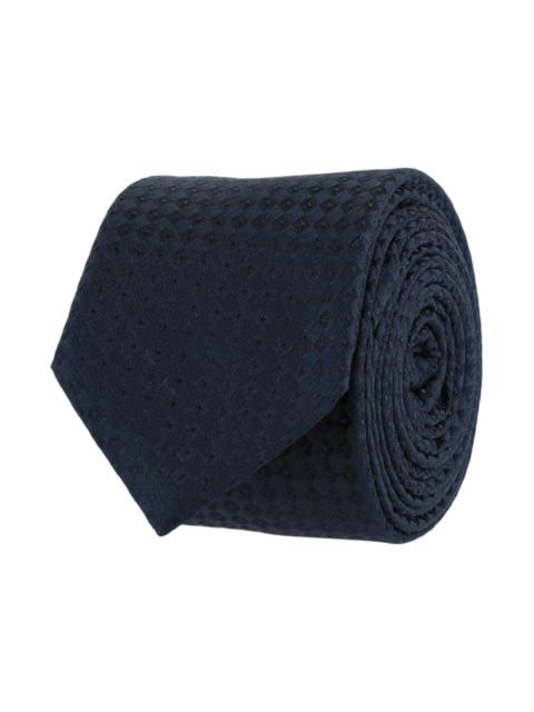 Givenchy Micro Design Silk Tie Navy