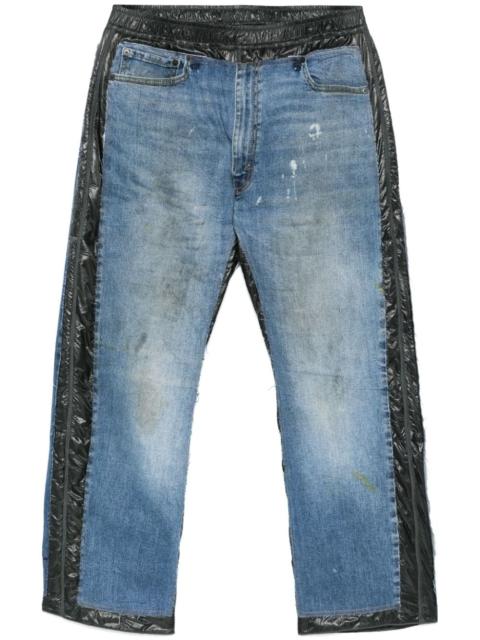 contrasting-trim jeans