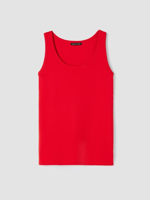 Organic Cotton Stretch Rib Slim Tank