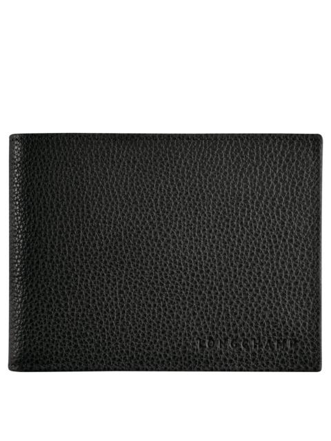 Le Foulonné Wallet Black - Leather
