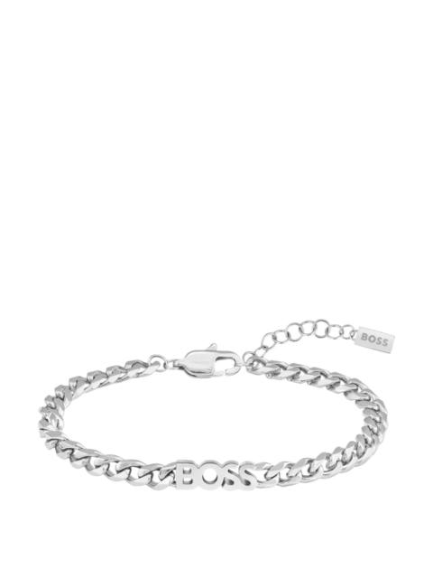 CURB-CHAIN BRACELET WITH LOGO DETAIL