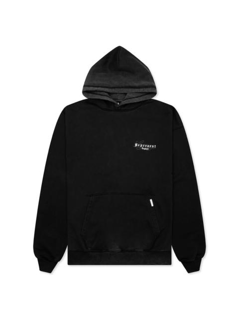 LEGACY OVERPRINT HOODIE - VINTAGE BLACK