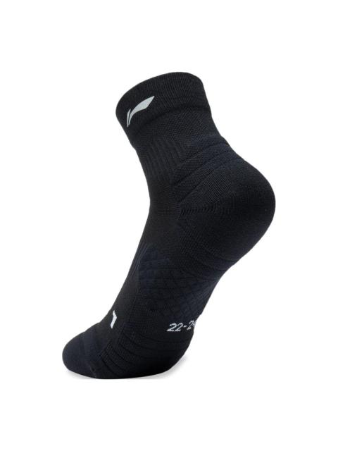 Li-Ning Running Logo Mid Cut Socks 'Black' AWST009-1