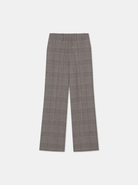 MAROON
Checkered wide-leg suiting pants