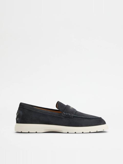 LOAFERS IN SUEDE - BLUE