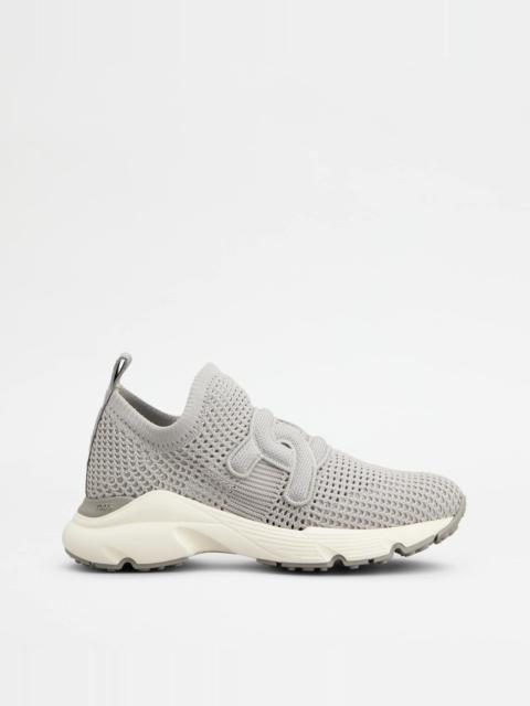 KATE SLIP-ON SNEAKERS IN FABRIC - GREY