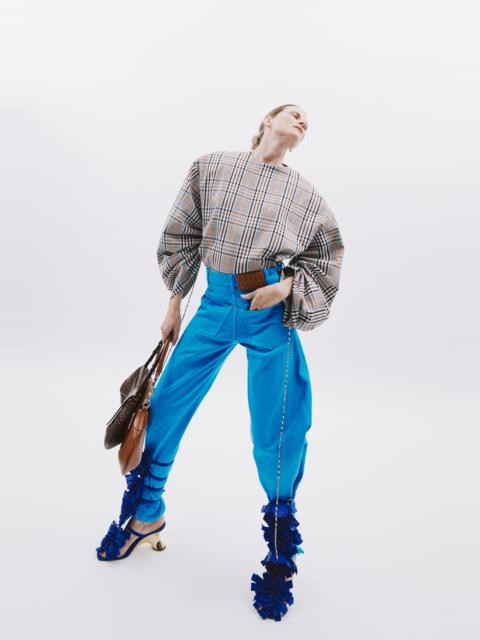 MIRROR JEANS WITH SIDE INSERTS BRIGHT BLUE