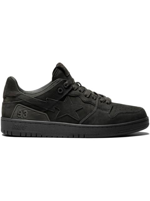 A Bathing Ape Bape SK8 Sta Triple Black Nubuck