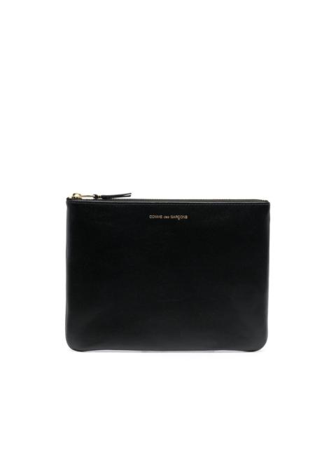 logo-detail leather wallet