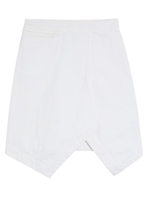 Lemaire Asymmetric Denim Mini Skirt