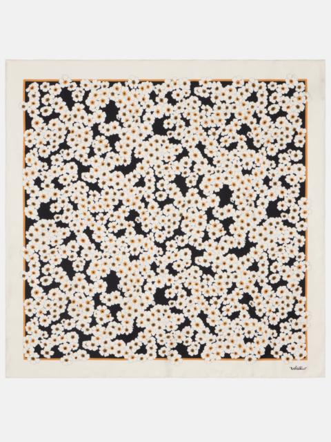Floral silk scarf