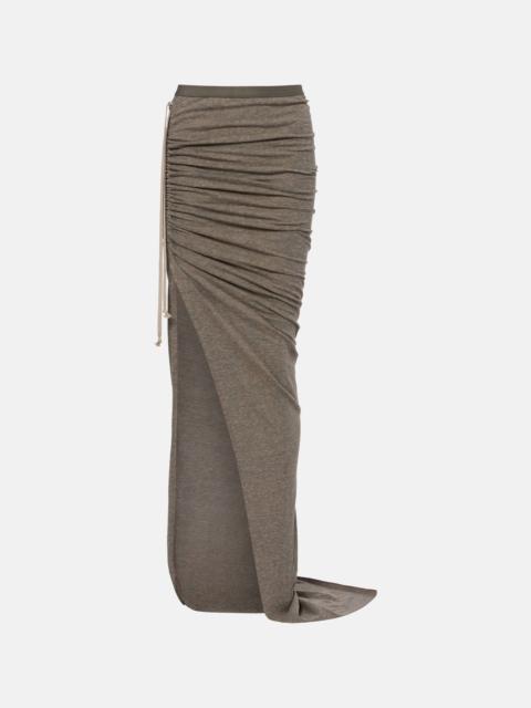 Cotton-blend jersey maxi skirt