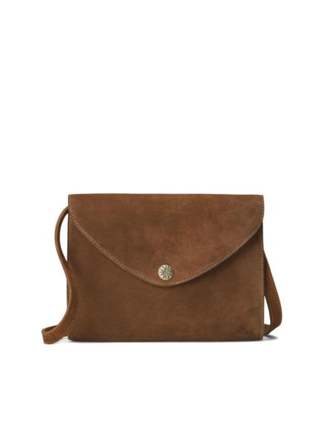 suede envelope cross body bag