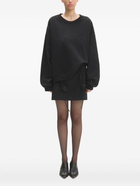 embroidered-logo sweatshirt