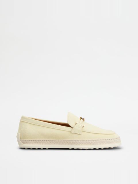 LOAFERS IN SUEDE - YELLOW