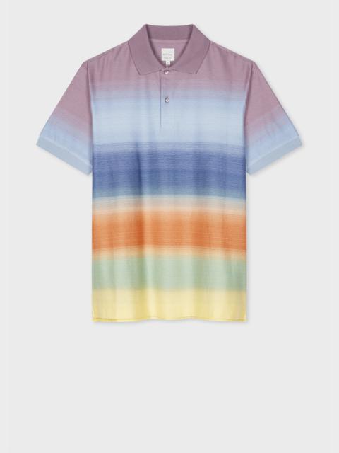 'Smith Stripe' Cotton Polo Shirt