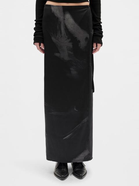 Oku Printed Long Wrap Skirt