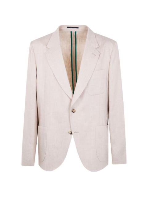 notch-lapel single-breasted jacket
