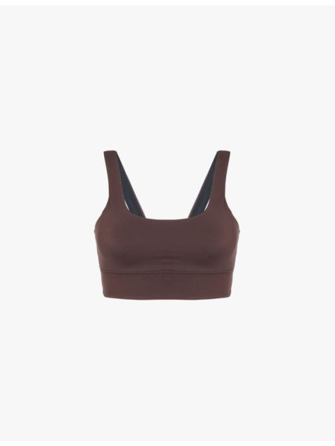 Freesoft removable-padding stretch-woven bra