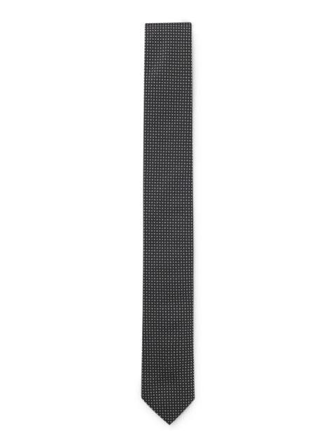 SILK-BLEND TIE WITH JACQUARD PATTERN