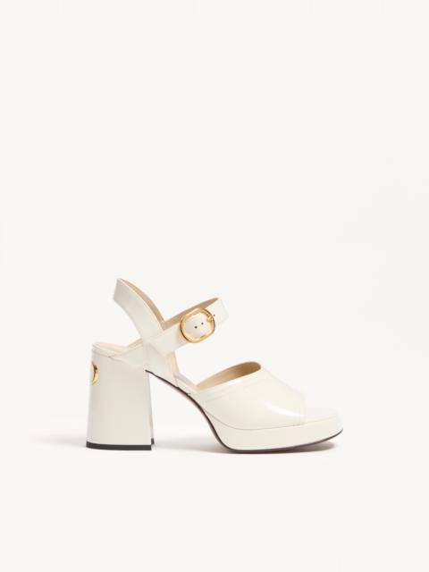 FAWCETTE PLATFORM SANDAL IN POLISHED CALFSKIN 100MM