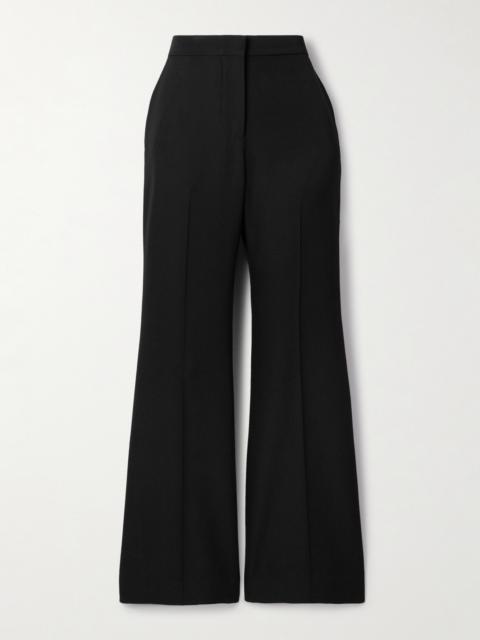 Grain De Poudre Wool Flared Pants
