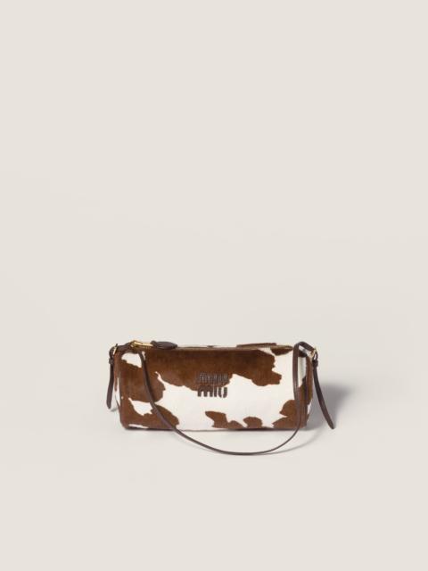 Calf hair pouch