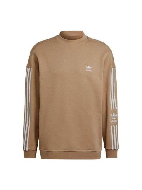 adidas originals Adicolor Classics Lock-Up Trefoil Crewneck 'Beige Tone' H41316