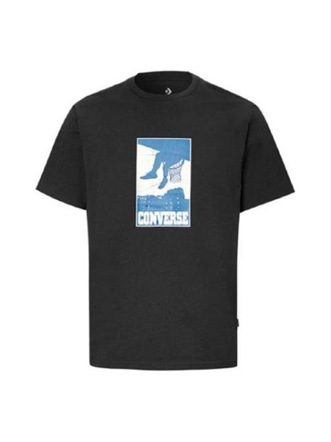 Men's Converse All Star Printing Sports Short Sleeve Black 10019895-001