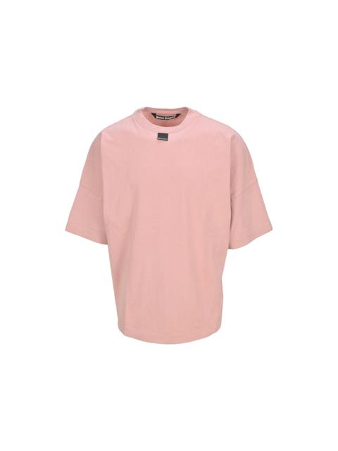 Palm Angels Blurred Logo Oversized T-Shirt Mauve White