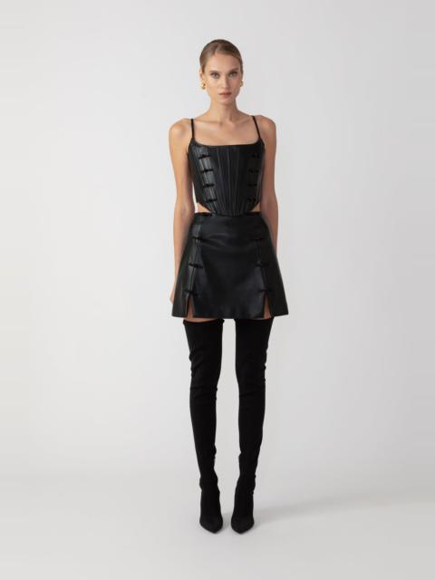 SADIE FAUX LEATHER SKIRT